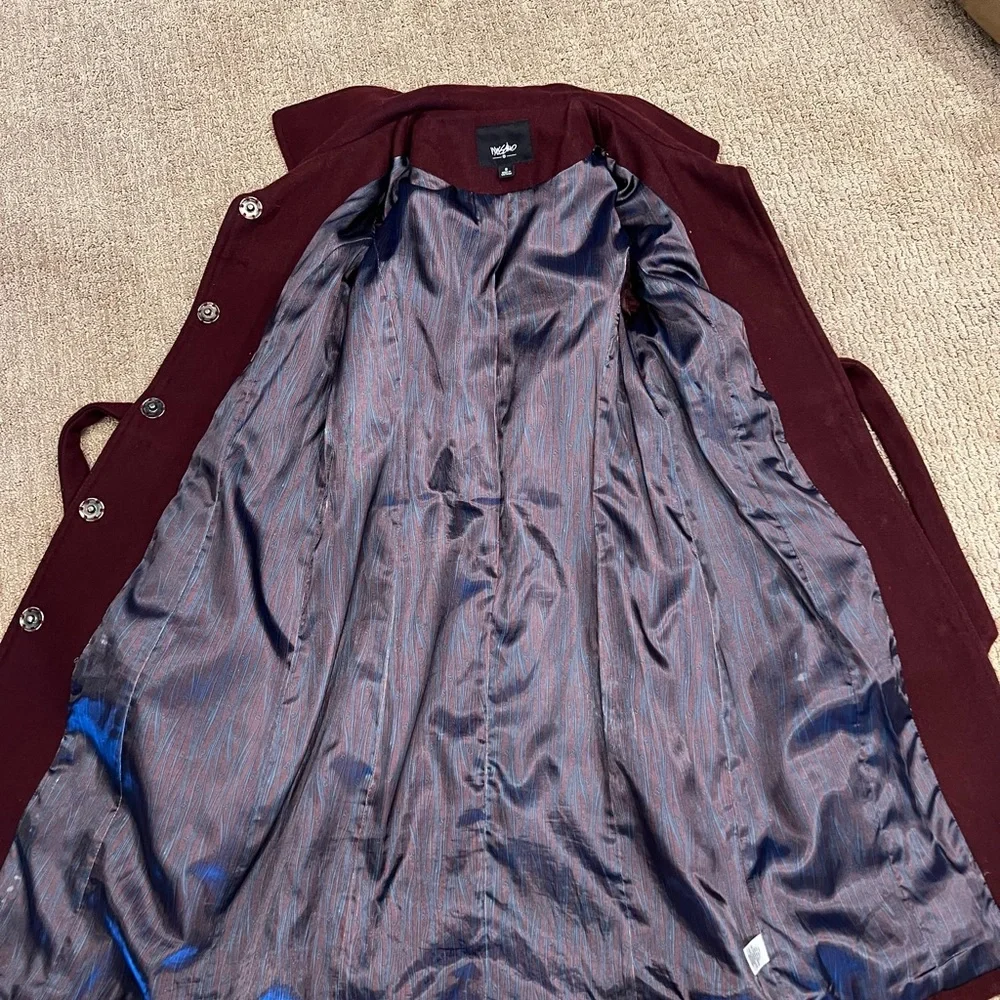 Mossimo women’s wine color jacket size small - Picture 5 of 6